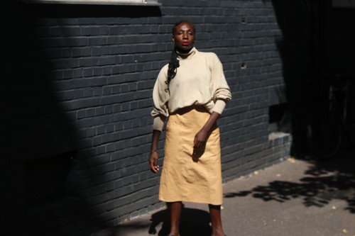 Vintage lederrock damen - damen, 90s