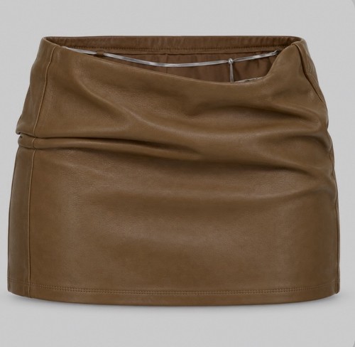 Jade cropper mini leather - jade,