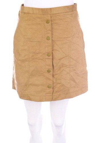 Faux leather rock knöpfe - h&m,