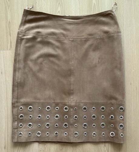 Lederrock damen veloursleder - lederrock,